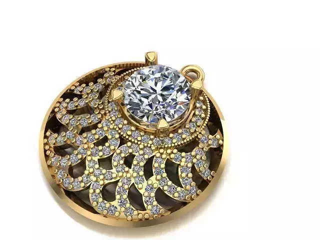 round stone ivy necklace