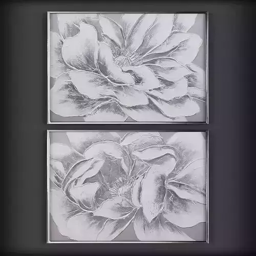 Picture Frames  Low-poly 3D model