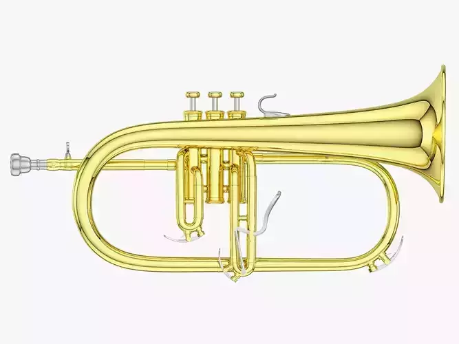 Flugelhorn brass instrument