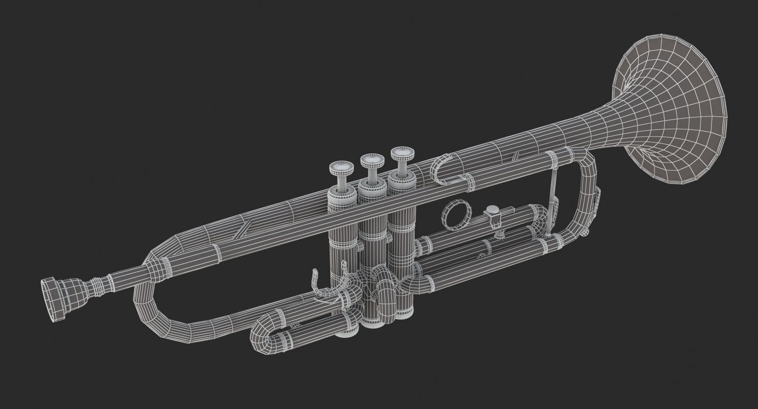 Trumpet 3D model_11