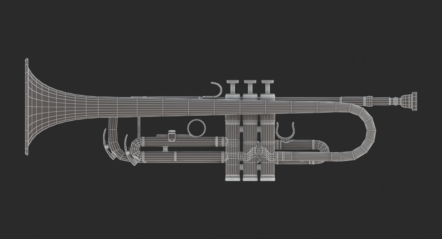 Trumpet 3D model_9