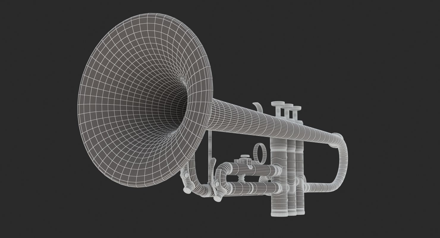 Trumpet 3D model_14