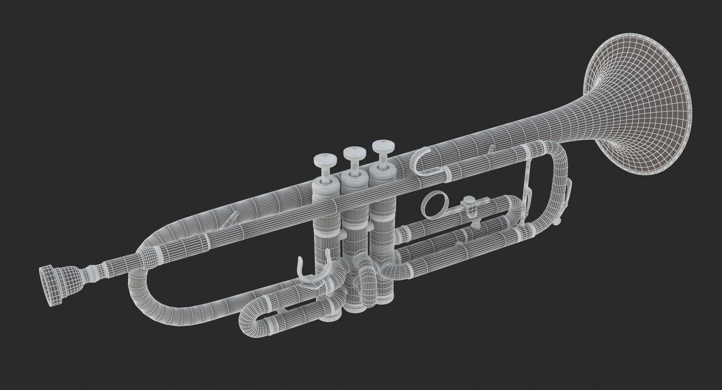 Trumpet 3D model_12