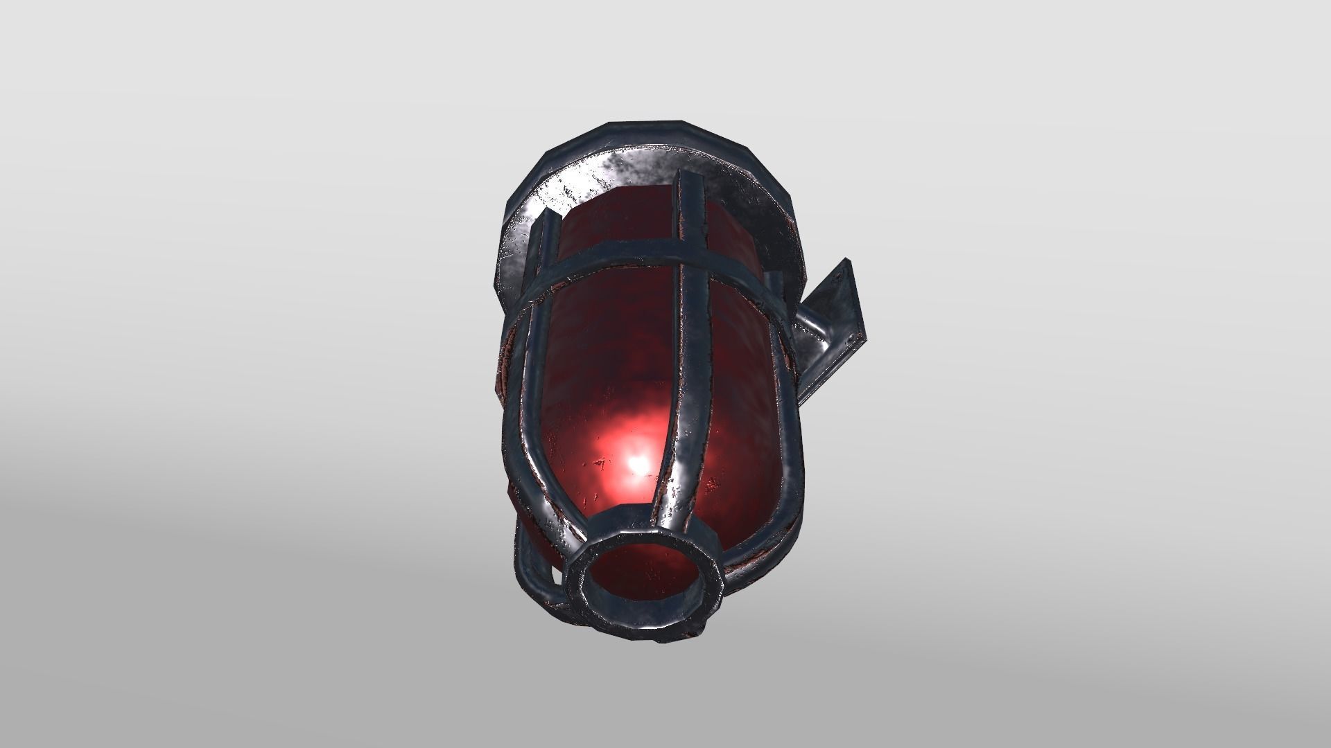 Alarm Light Low-poly 3D model_2
