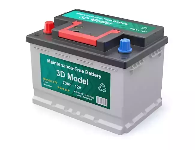 Car Battery 3D model