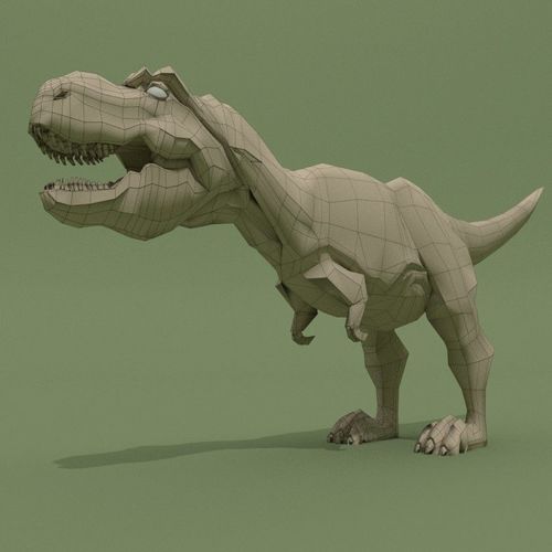 T-Rex Base Mesh Free 3D model