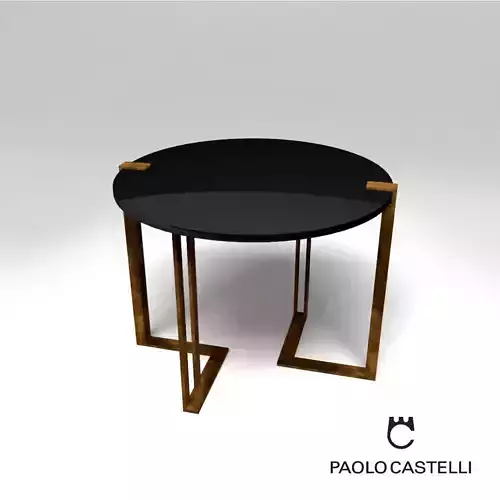 Black and Gold Table round from Paolo Castelli