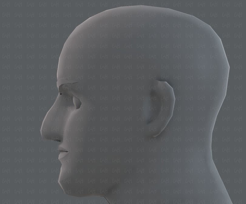Base mesh man character V10 Low-poly 3D model_39