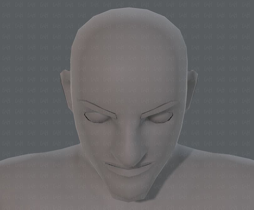 Base mesh man character V10 Low-poly 3D model_43