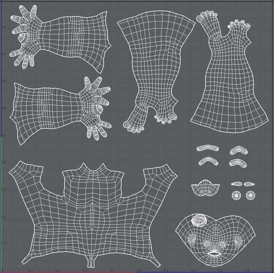 Base mesh man character V10 Low-poly 3D model_45