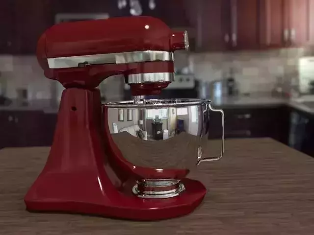 blender kitchenaid mixer on table