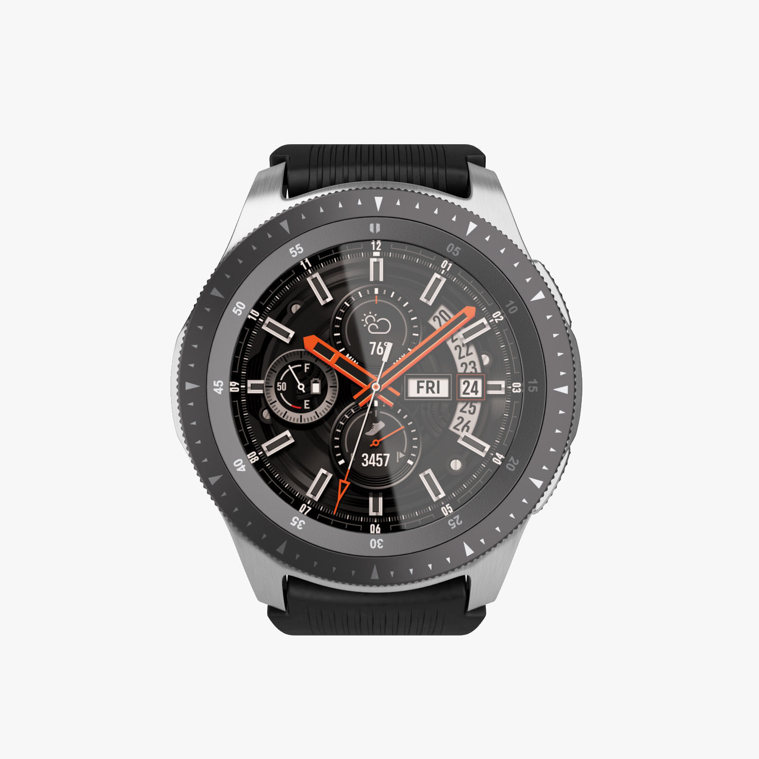 Samsung Galaxy Watch Silver 3D model_7