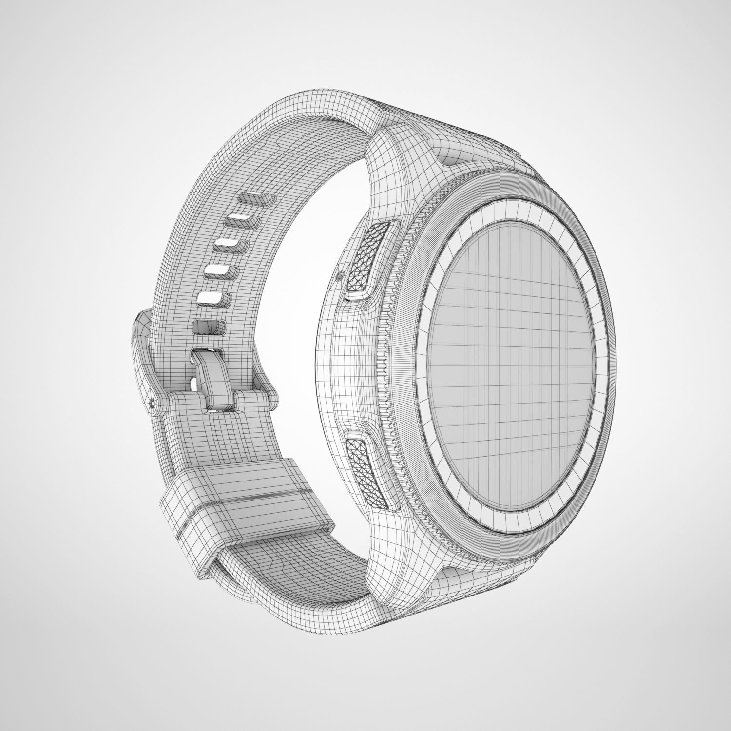 Samsung Galaxy Watch Silver 3D model_14