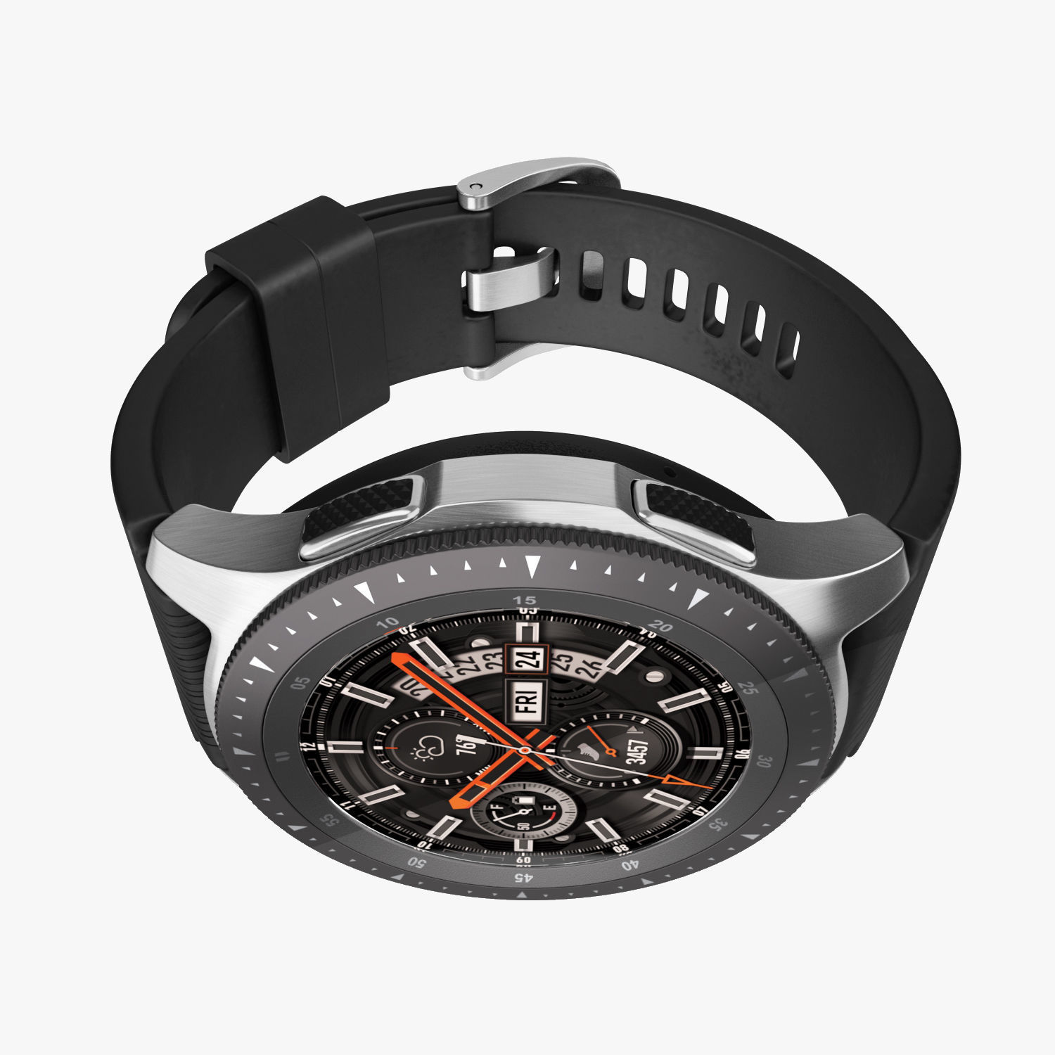 Samsung Galaxy Watch Silver 3D model_6