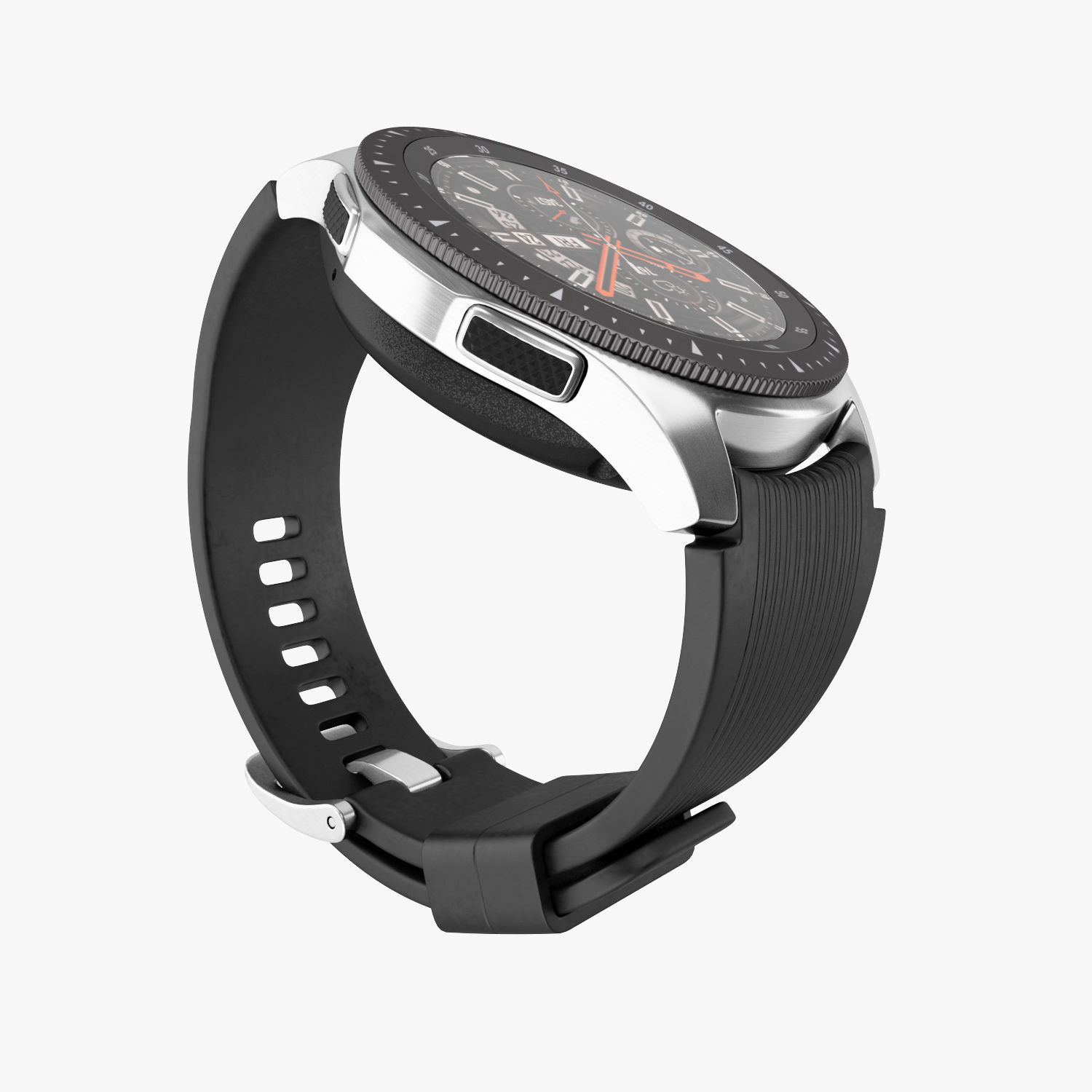 Samsung Galaxy Watch Silver 3D model_2