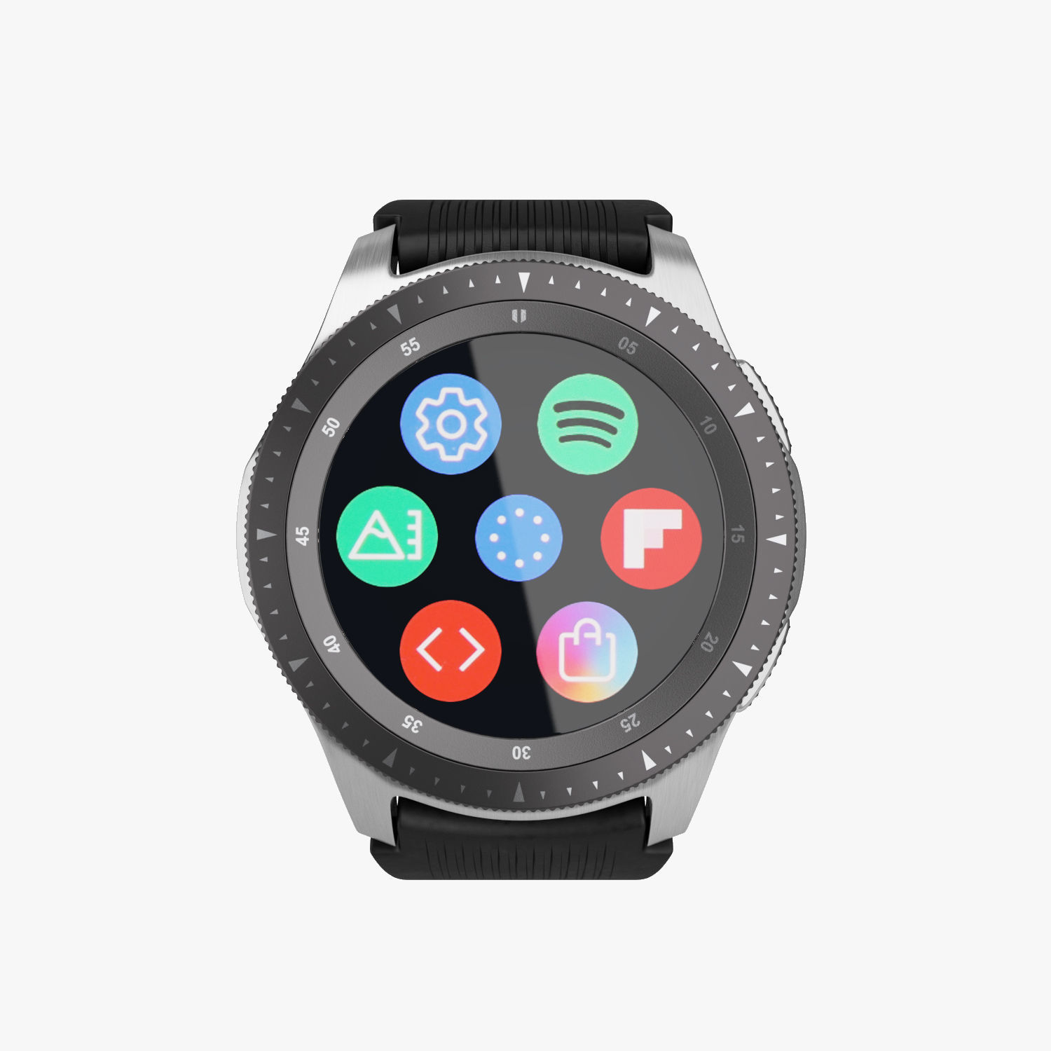 Samsung Galaxy Watch Silver 3D model_8