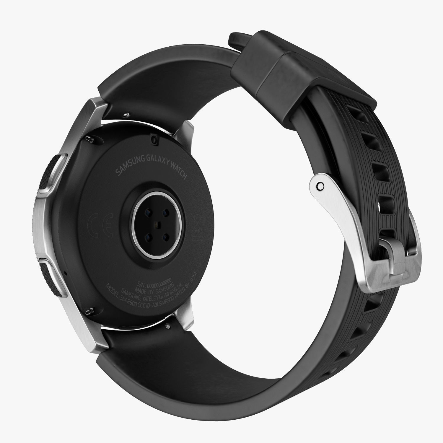 Samsung Galaxy Watch Silver 3D model_9