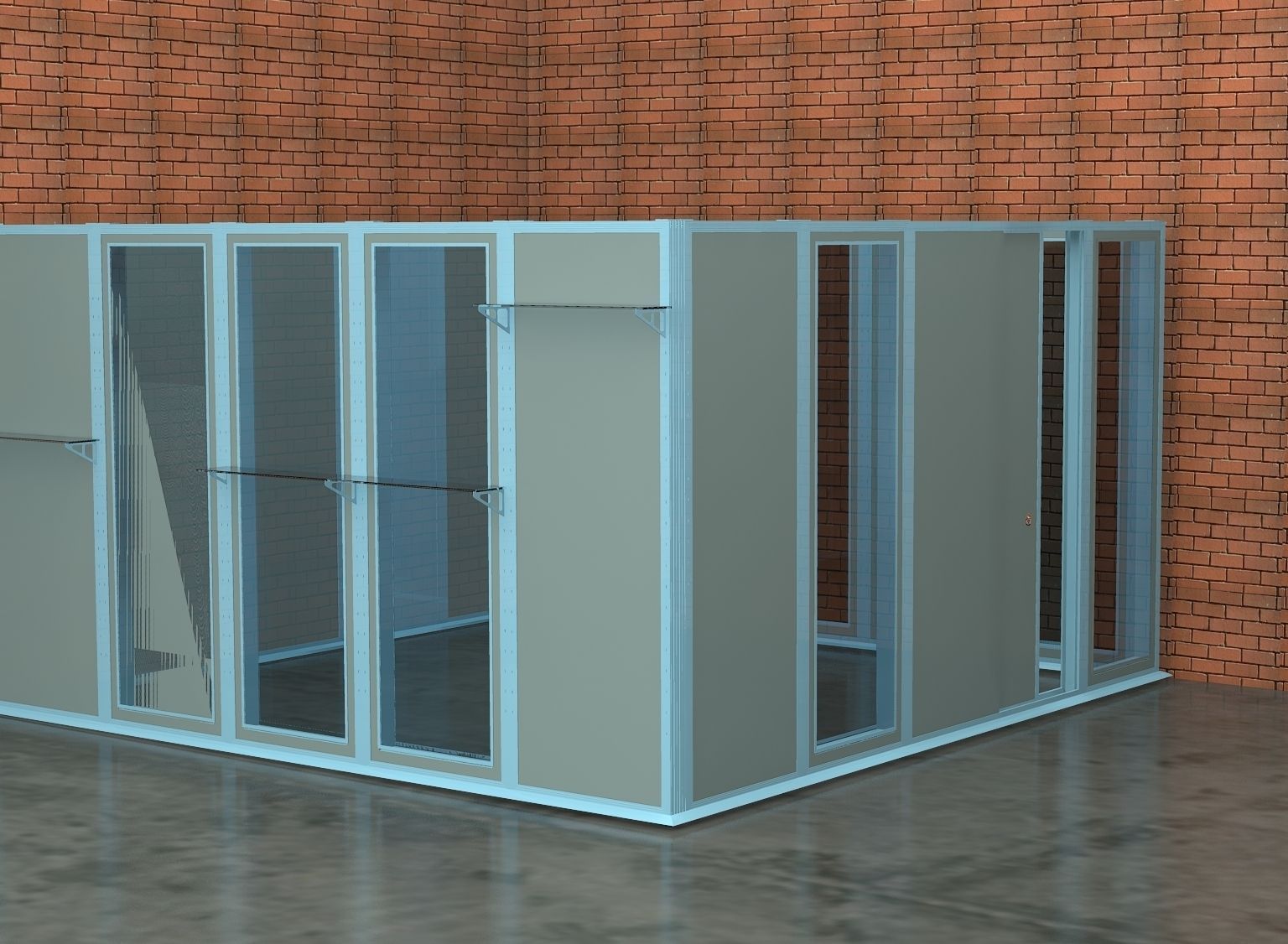 gcoffice grab bar booth Free 3D model_10