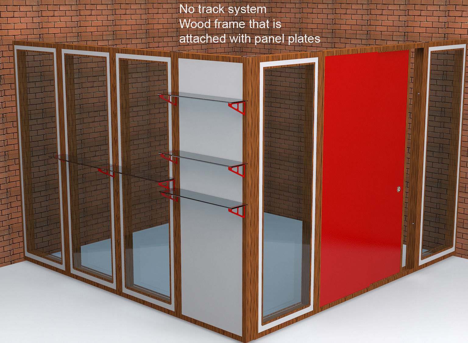 gcoffice grab bar booth Free 3D model_4