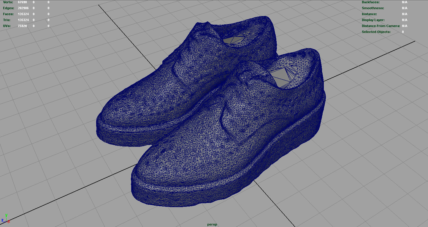 WOMENS SHOES Low-poly 3D model_4