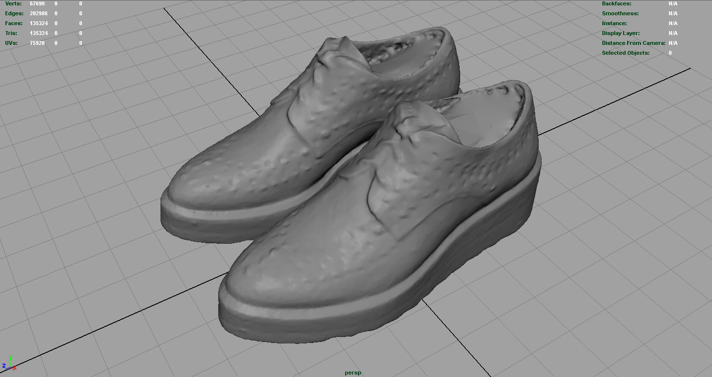 WOMENS SHOES Low-poly 3D model_2