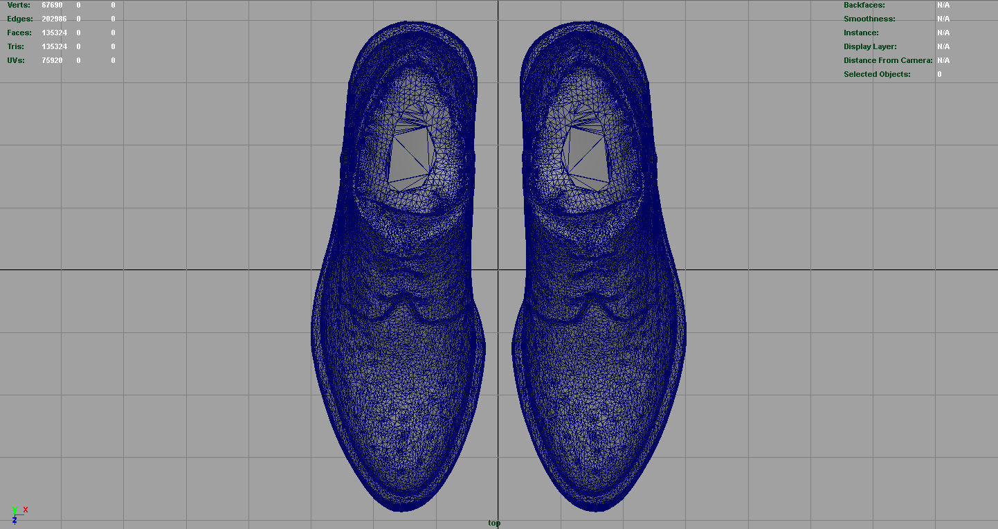 WOMENS SHOES Low-poly 3D model_12