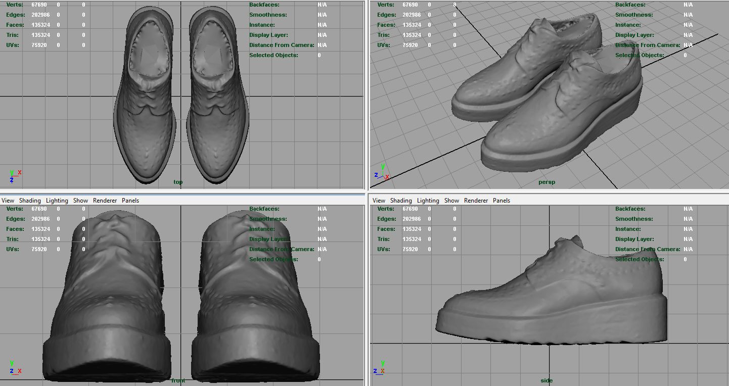WOMENS SHOES Low-poly 3D model_7