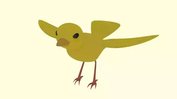 Yellow Bird Canary 3D model