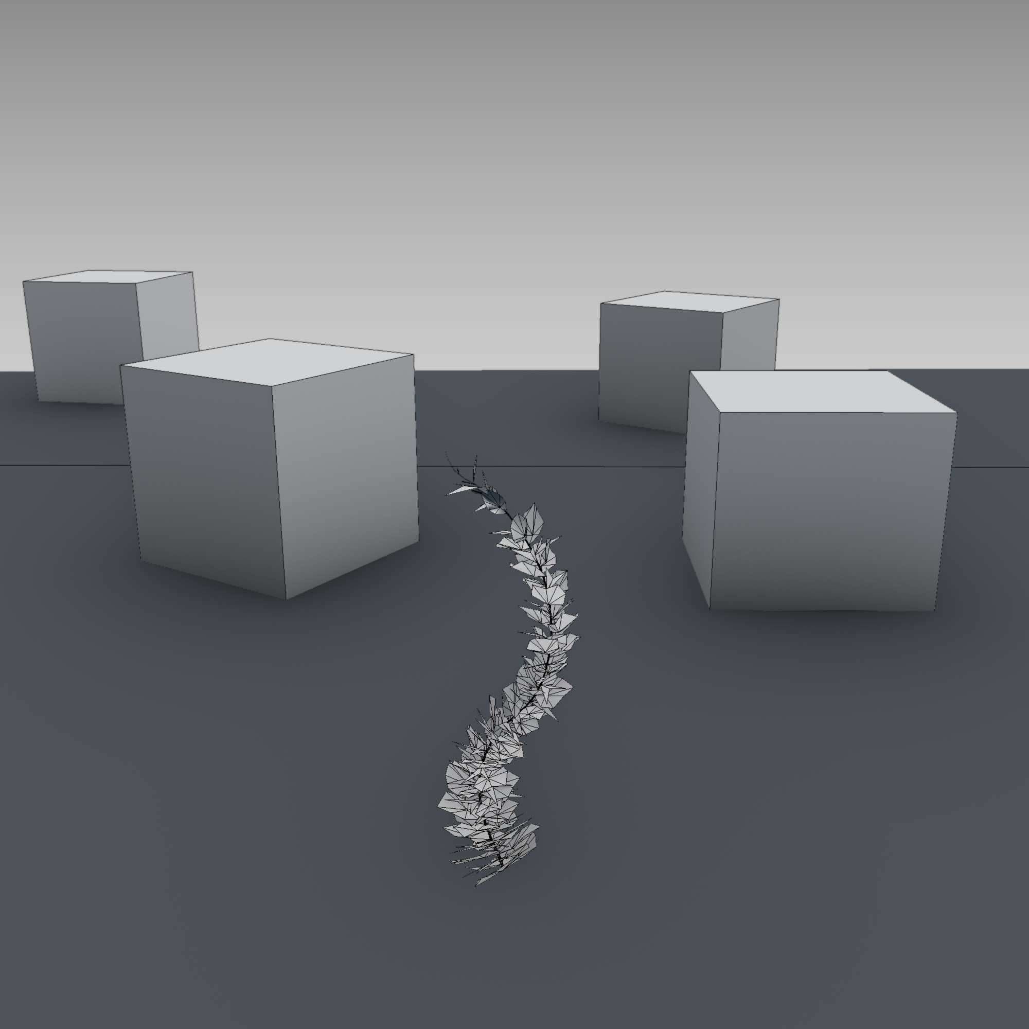 Wild Wine Vine - Parthenocissus - Autumn - Version 7 Low-poly 3D model_25