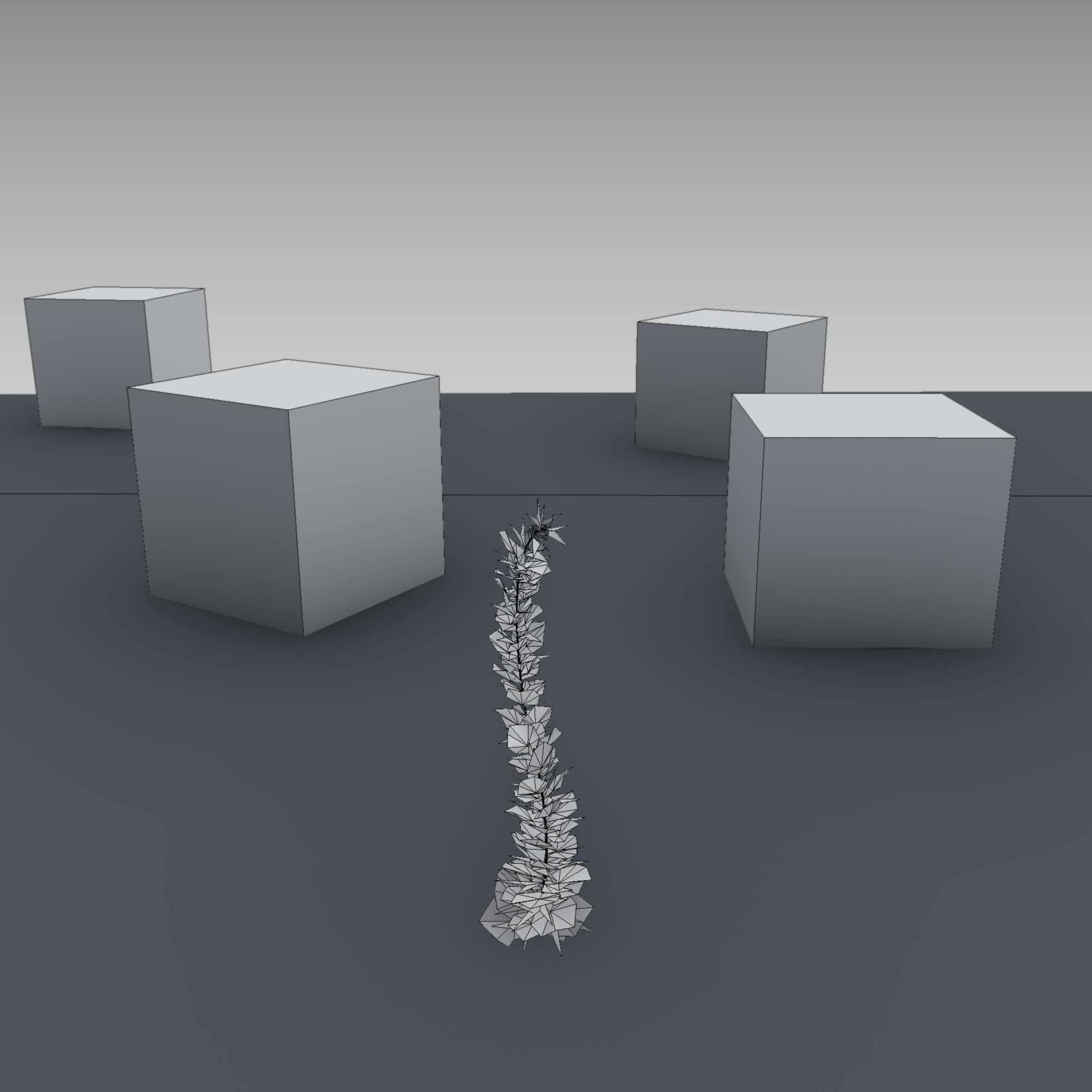 Wild Wine Vine - Parthenocissus - Autumn - Version 7 Low-poly 3D model_11