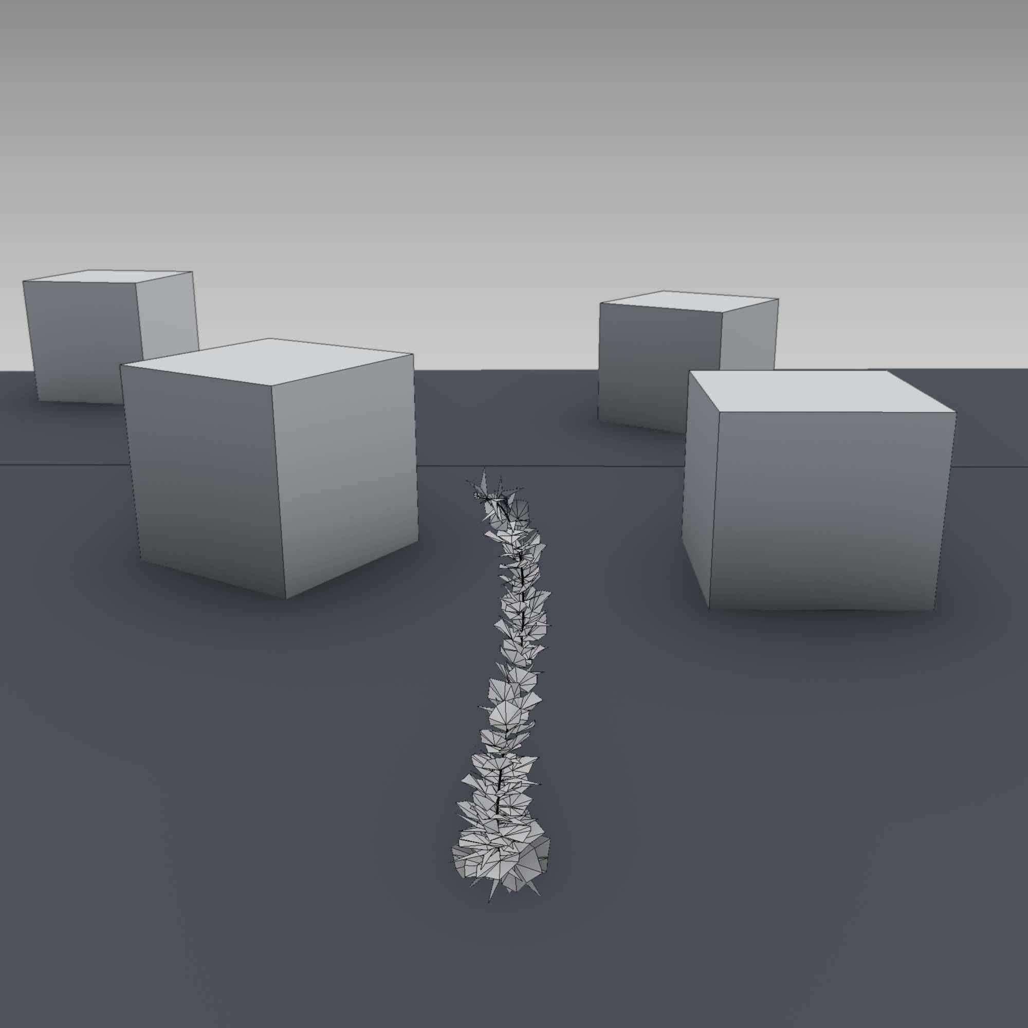 Wild Wine Vine - Parthenocissus - Autumn - Version 7 Low-poly 3D model_9