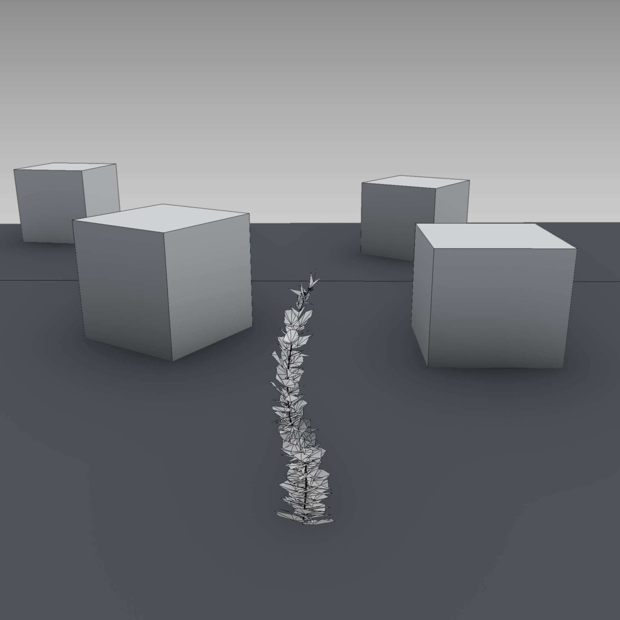 Wild Wine Vine - Parthenocissus - Autumn - Version 7 Low-poly 3D model_21