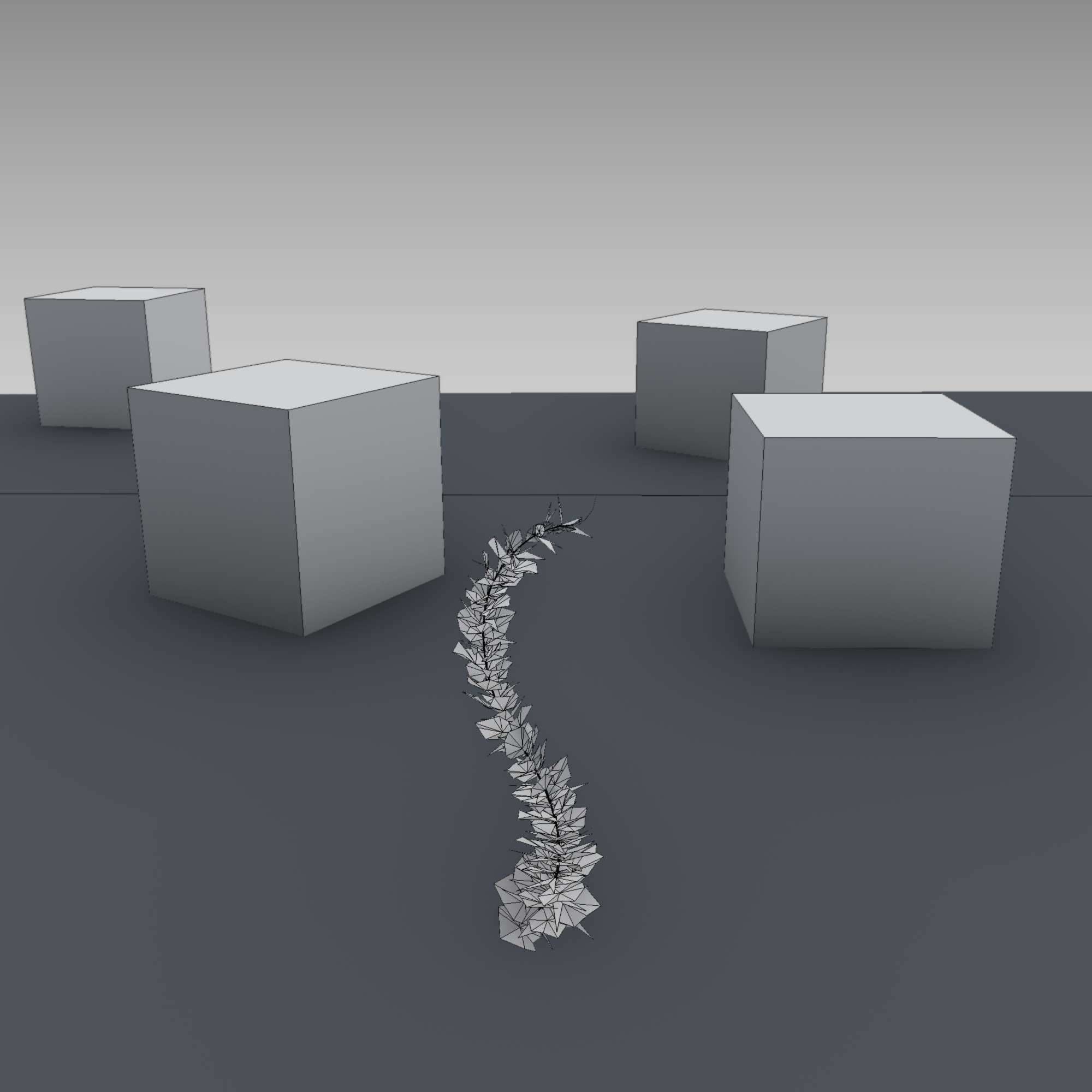 Wild Wine Vine - Parthenocissus - Autumn - Version 7 Low-poly 3D model_13