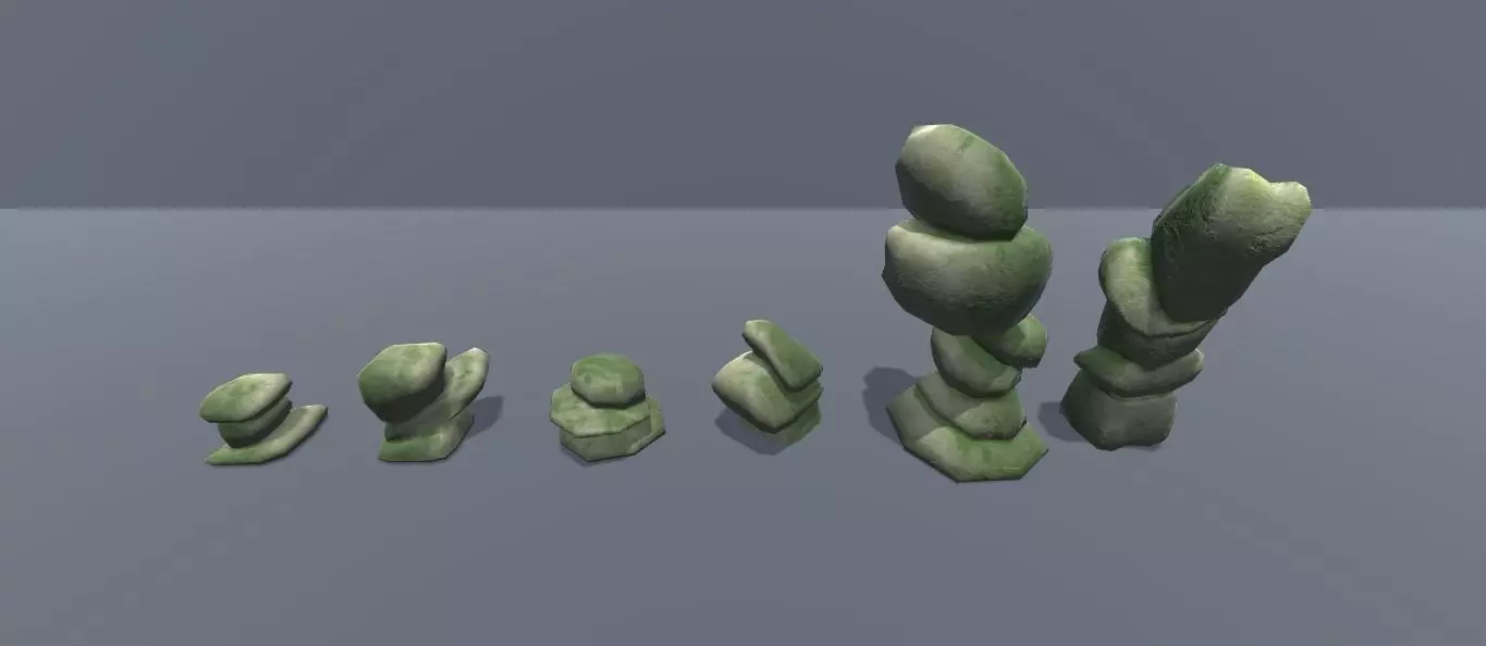 6 Pack Rocks PBR Free low-poly 3D model