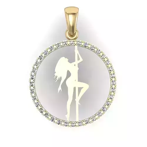 pendant with pilon girl 