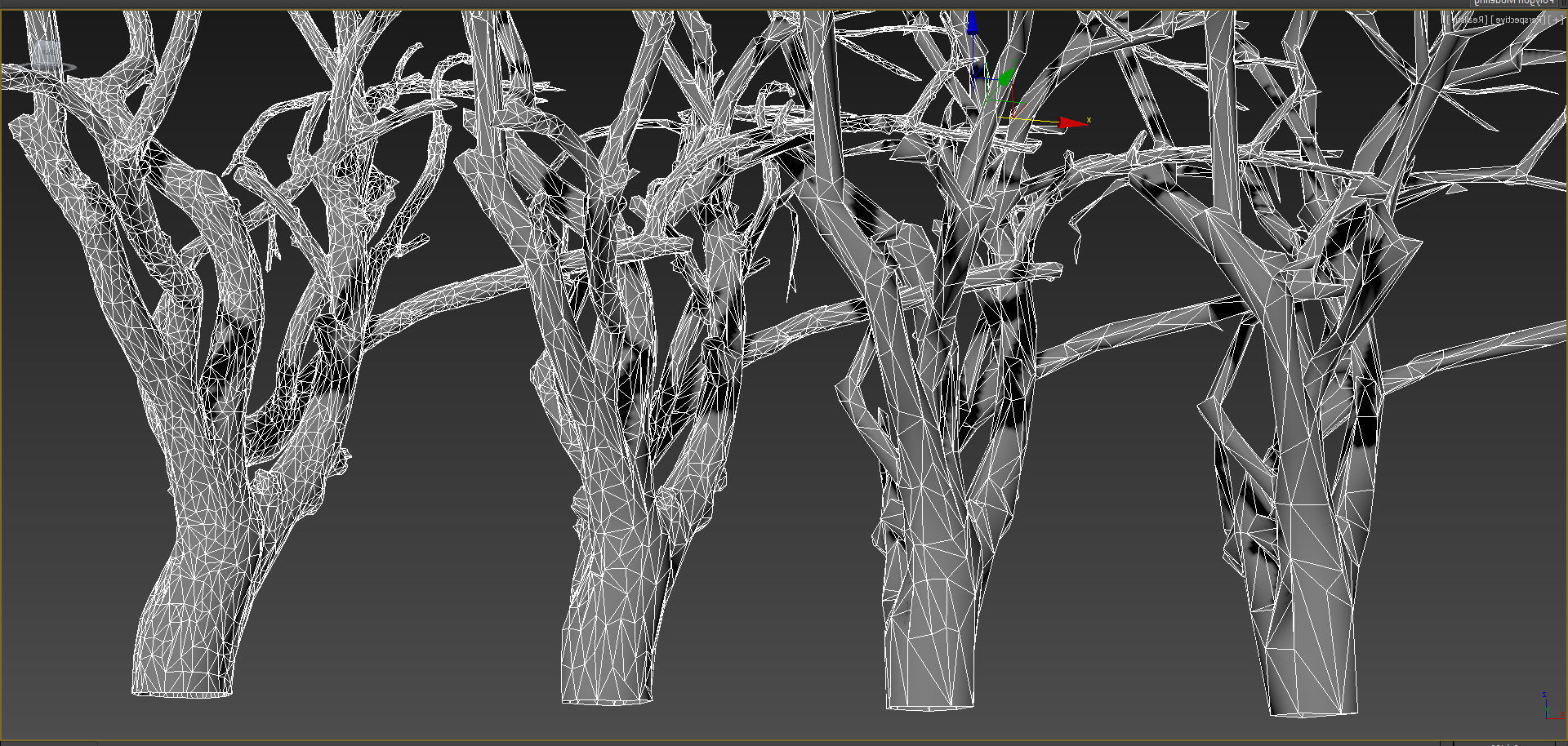 10 Autumn Photo-Scanned Full Size Trees Low-poly 3D model_31