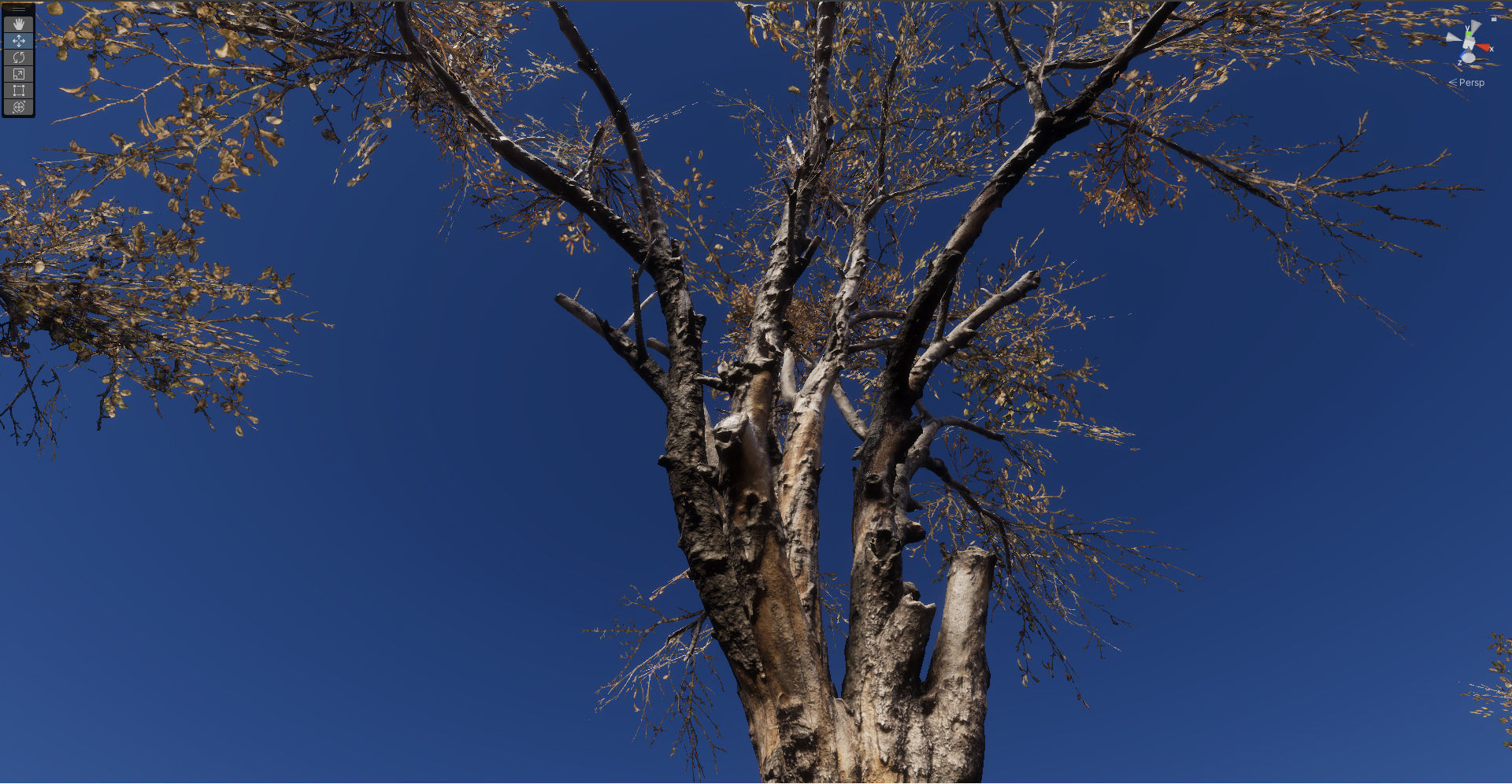 10 Autumn Photo-Scanned Full Size Trees Low-poly 3D model_3