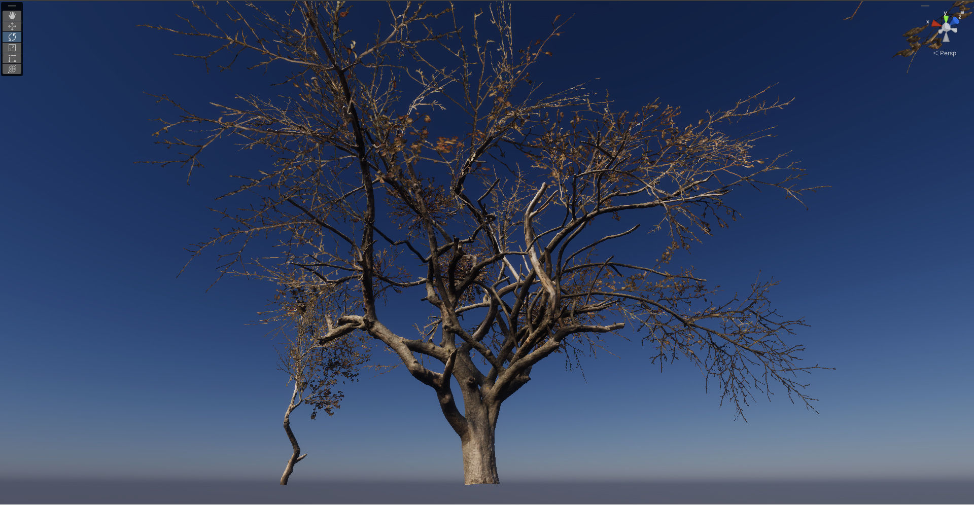 10 Autumn Photo-Scanned Full Size Trees Low-poly 3D model_7