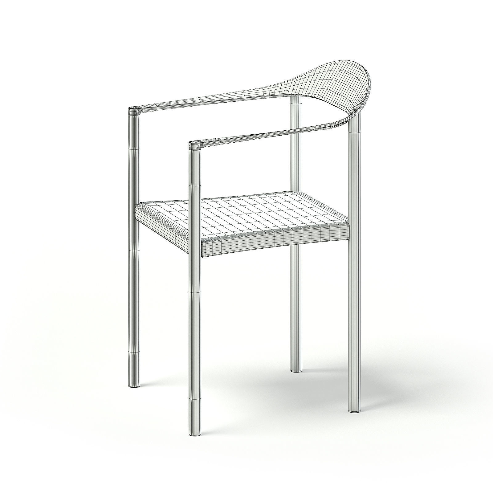 Black Chair 3D model_3