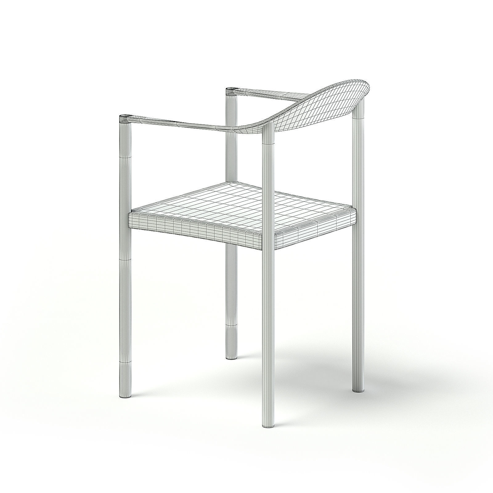 Black Chair 3D model_5