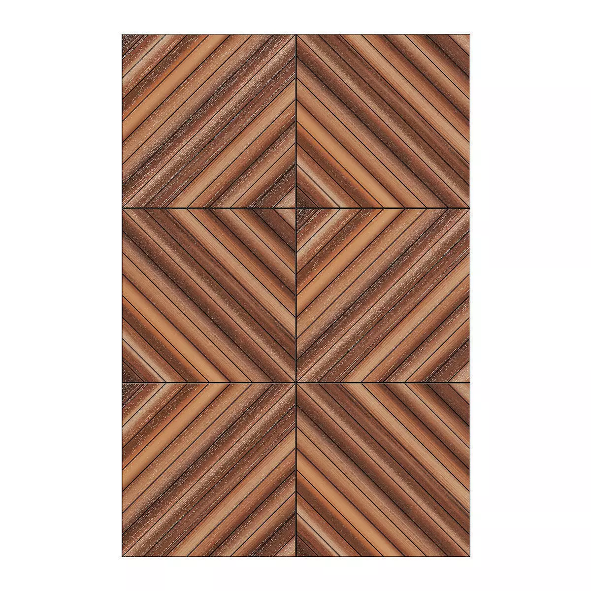 Wooden Wall Panel 3D model_0