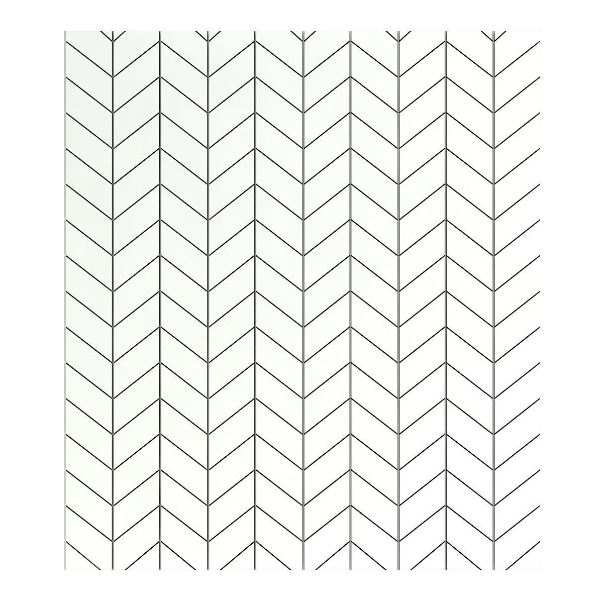 Modern Wood and Black Wall Panel 3D model_1