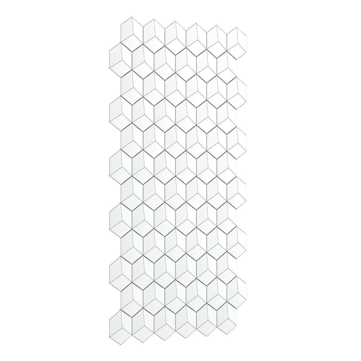 Black Wall Panel 3D model_3