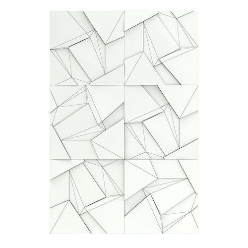 Cracked Metal Wall Panel 3D model