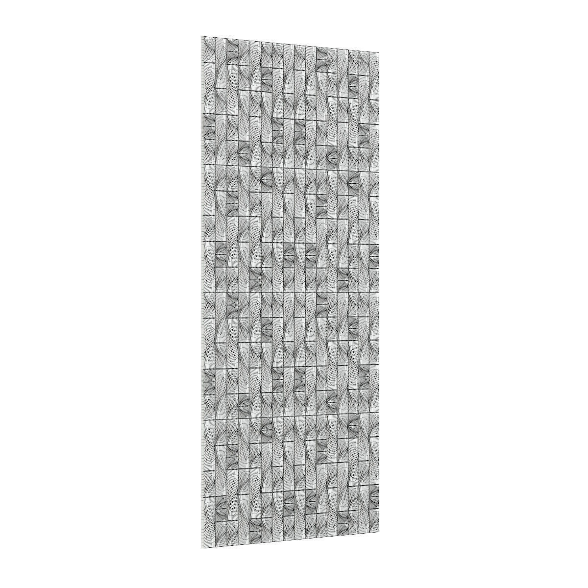 White Wall Panel 3D model_2