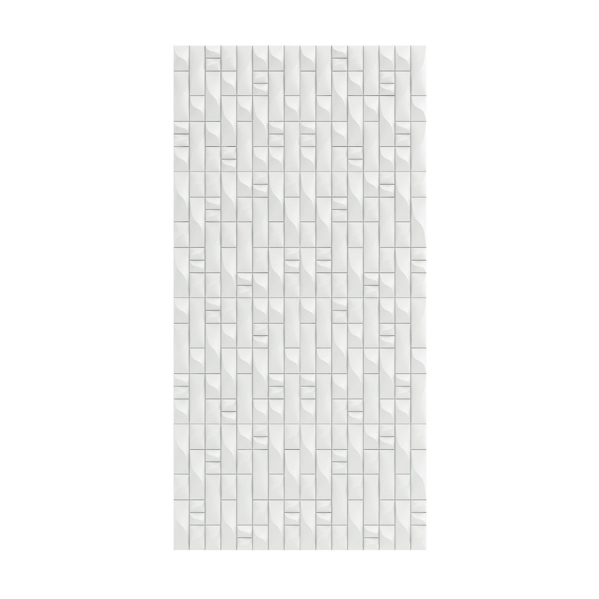White Wall Panel 3D model_1