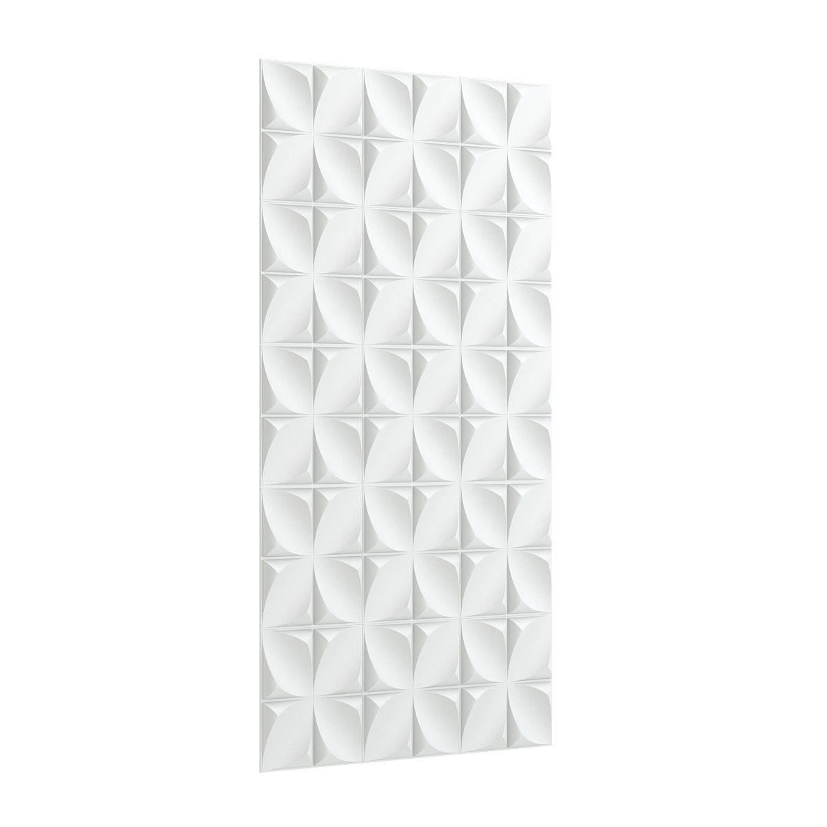 White Wall Panel 3D model_3