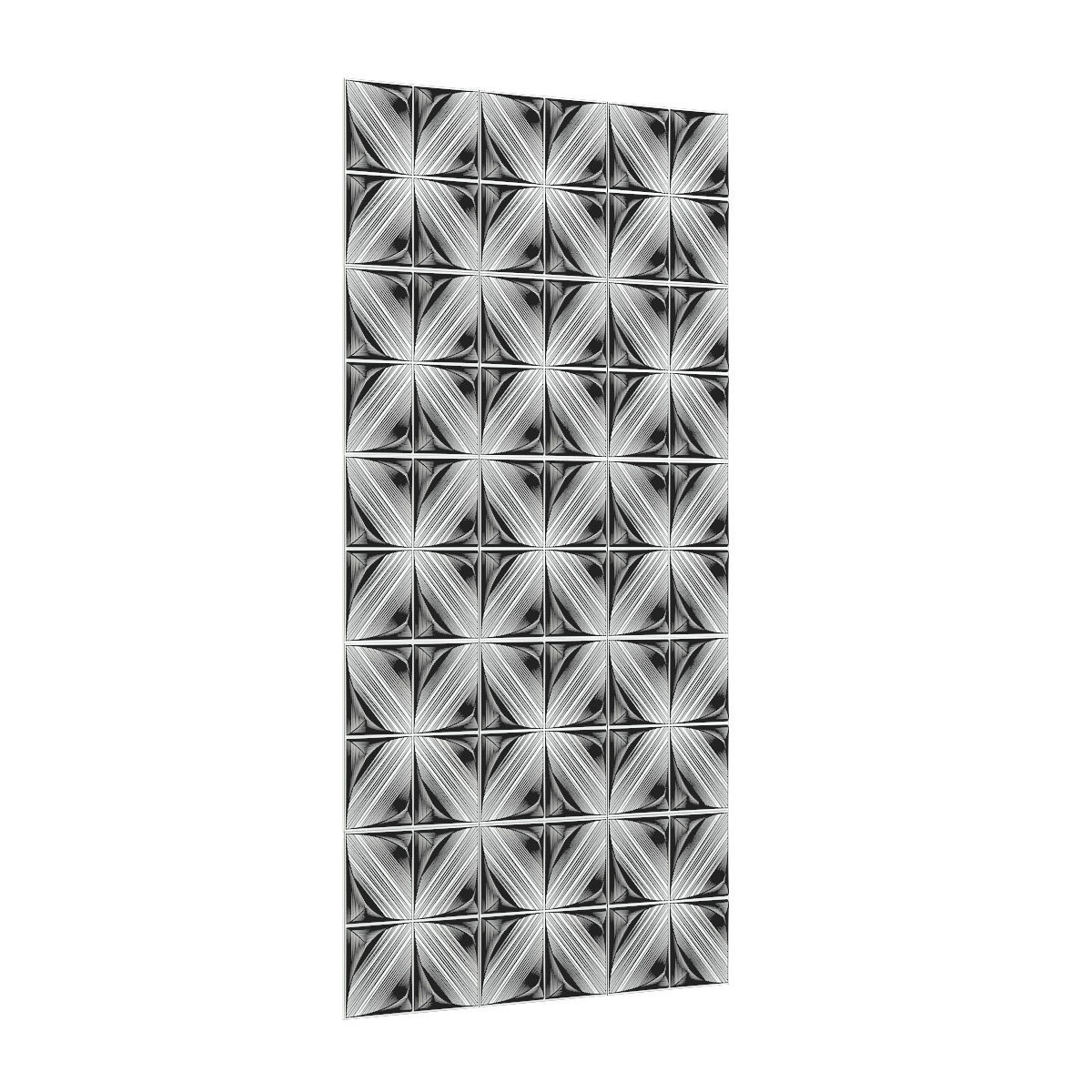White Wall Panel 3D model_2