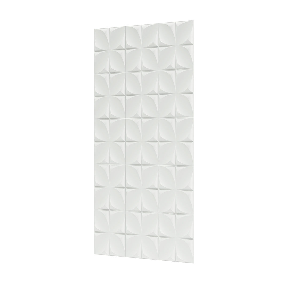 White Wall Panel 3D model_5