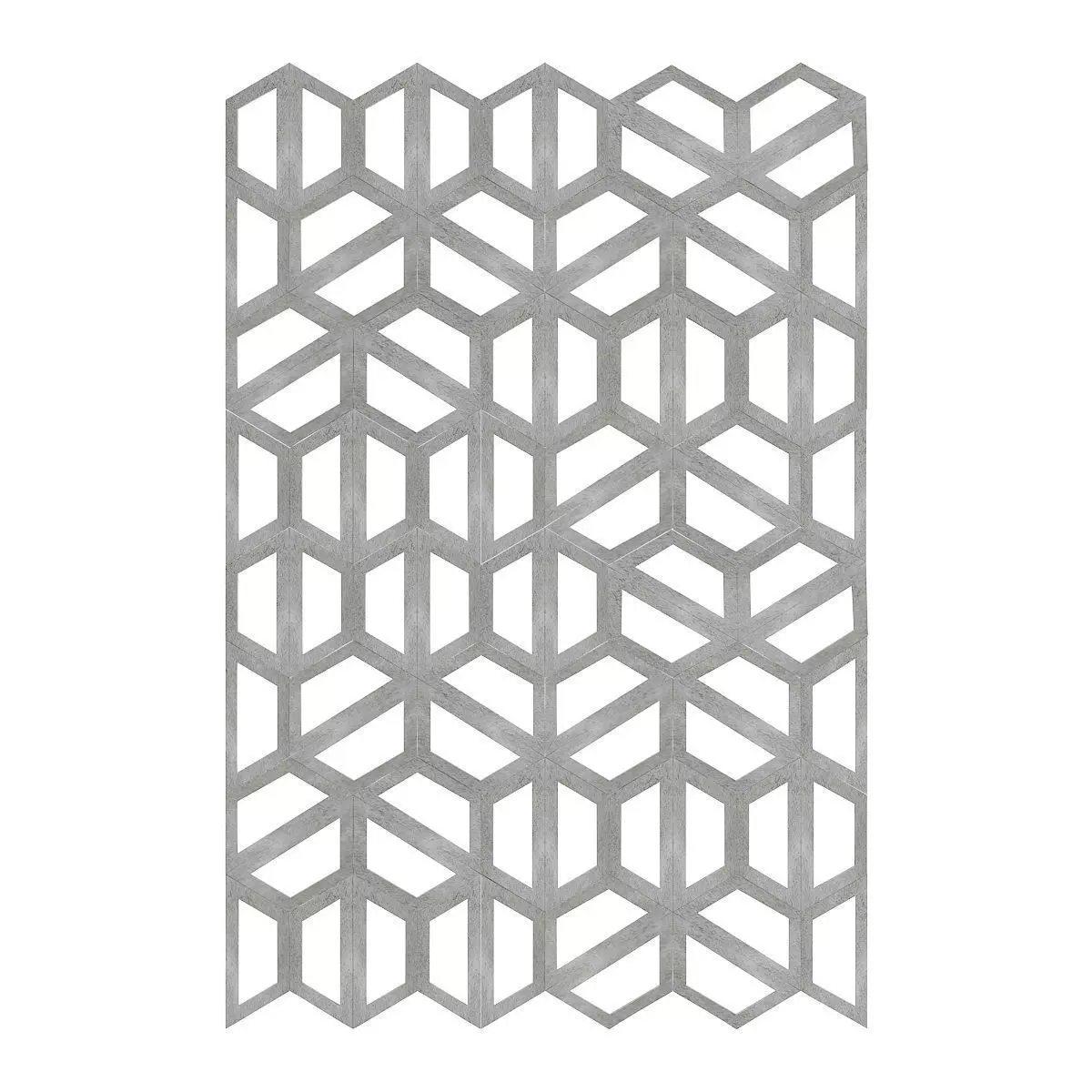Concrete Hexagonal Wall Panel 3D model_0